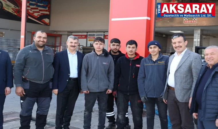 Sanayi çalışanları ile sohbet
