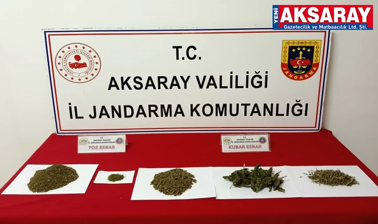 Jandarma yine esrar yakaladı