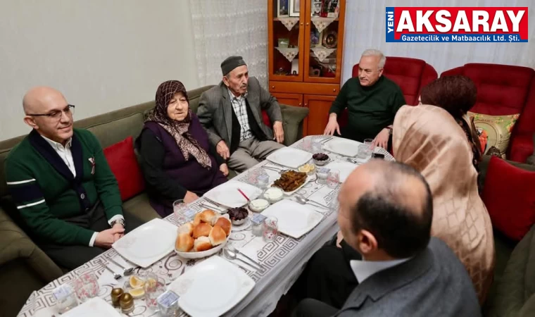 Şehit ailesine konuk oldular