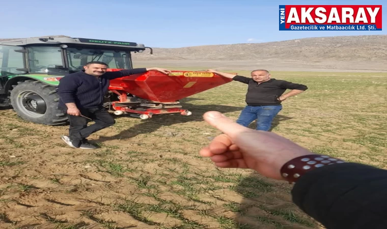 Tarlalarda gübreleme başladı