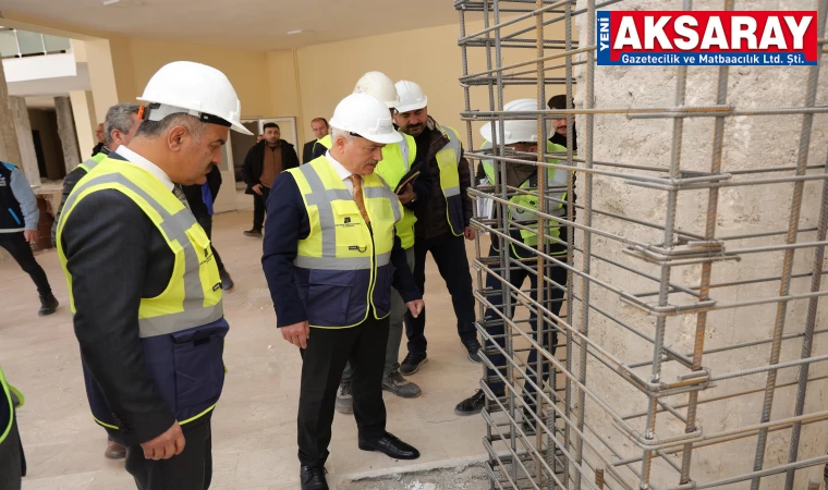 Vali Kum­bu­zoğ­lu Kül­tür Mer­ke­zin­de in­ce­le­me­ler­de bu­lun­du