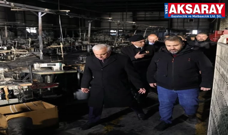 Yanan fabrikada inceleme yapıldı