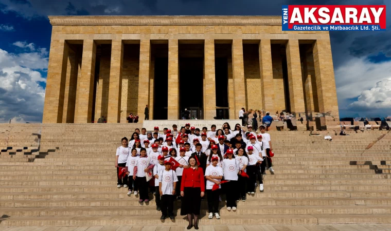 Aksaraylı çocuklar 23 Nisan’ı Ankara’da kutladı