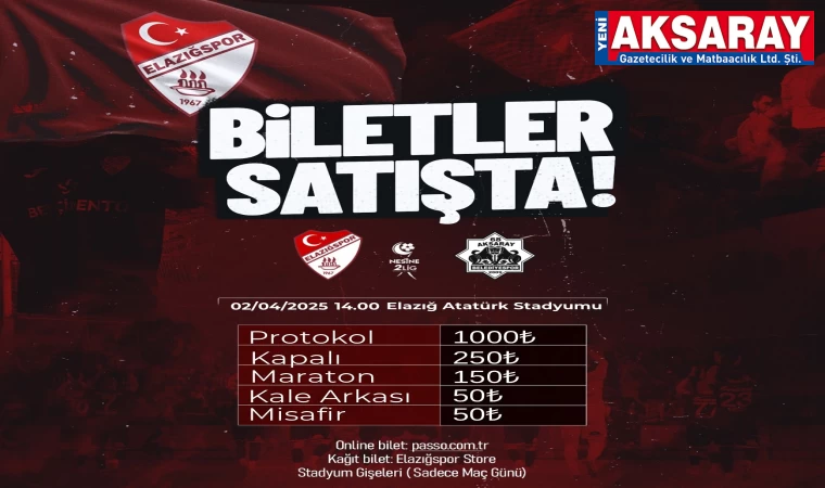 ELAZIĞ MİSAFİR TAKIMA BİLET FİYATINI 50 TL YAPTI