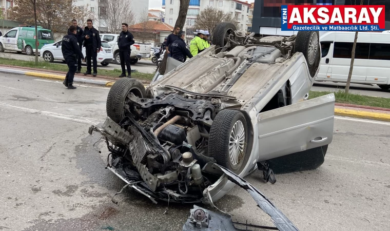 Hurdaya dönen araçtan sapasağlam çıktı