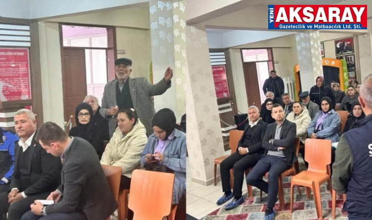 Mahalle sakinleri bilgilendirildi
