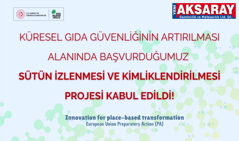Sütün İzlenmesi ve Kimliklendirilmesi Projesine onay verildi