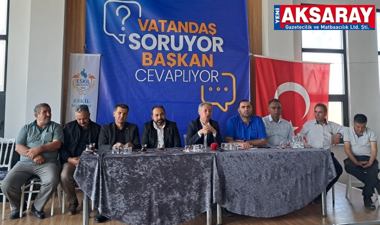 Vatandaşlarla buluştu
