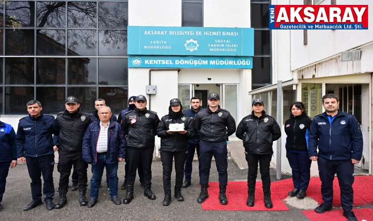 Zabıtadan polislere 10 Nisan sürprizi