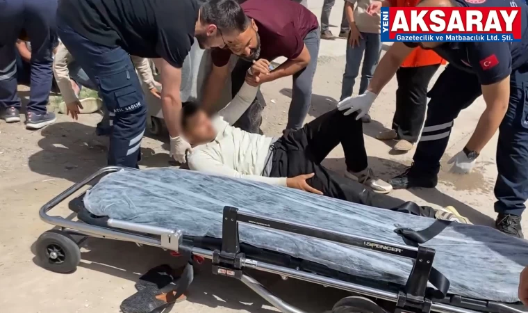2'Sİ SİLAHLA 8 KİŞİ YARALANDI Kaza yeri savaş alanına döndü