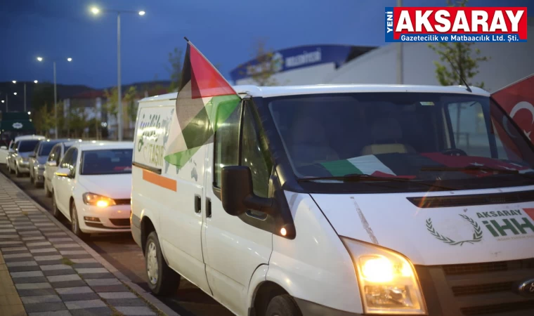 Araç konvoyu ile soykırıma dikkat çektiler