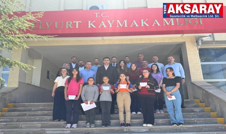 “GÜNDEN KALANLAR” PROJESİ Dereceye giren öğrenciler ödüllendirildi