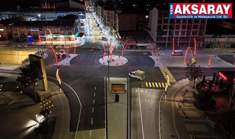 Kavşakta asfalt çalışması tamamlandı