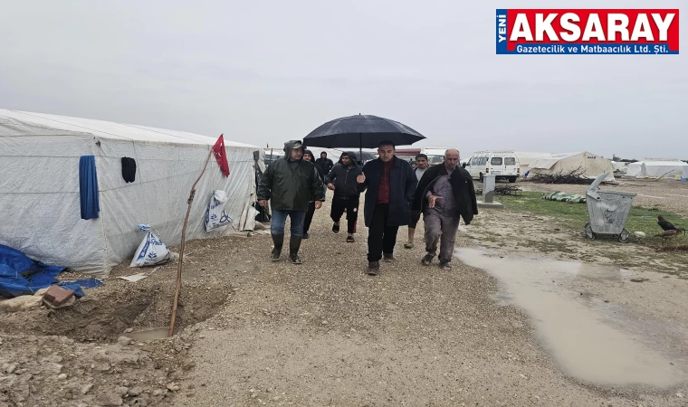 Kaymakam Göksun yağış sonrası sahada incelemelerde bulundu