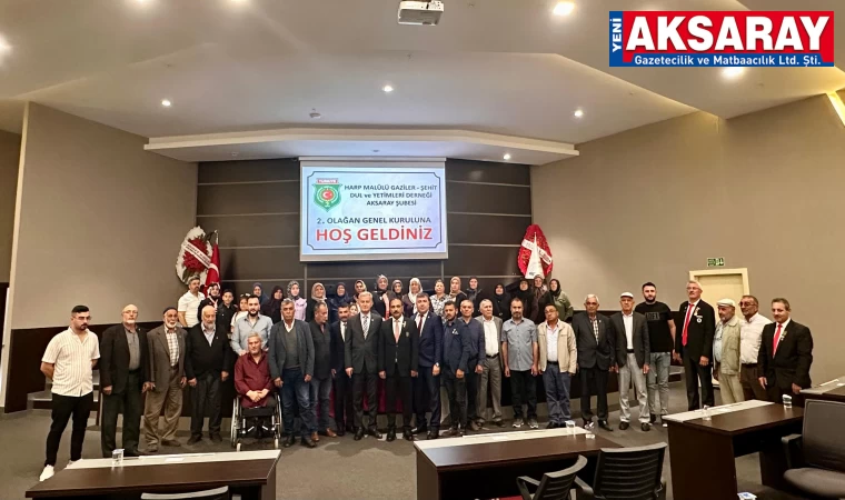 AKSARAY HARP MALULÜ GAZİLER, ŞEHİT, DUL VE YETİMLERİ DERNEĞİ SEÇİM YAPTI Şehit ve Gazilerin manevi varlığı birlik ruhunun teminatıdır
