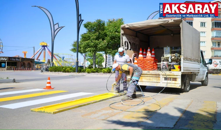 Yaya güvenliği için çizgiler yenilendi