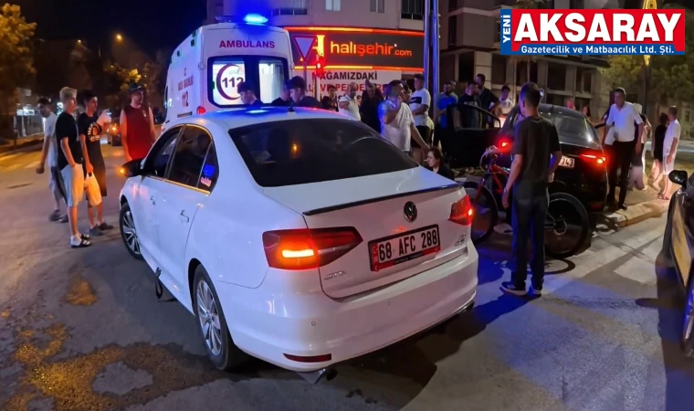 2 otomobil çarpıştı: 1 YARALI