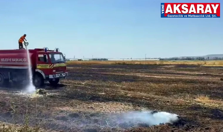 Anız yangını hızlı müdahale ile kontrol altına alındı