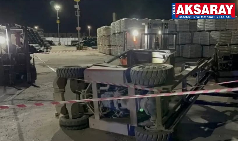 FORKLİFTİN ALTINDA KALDI OSB'de bir işçi daha öldü