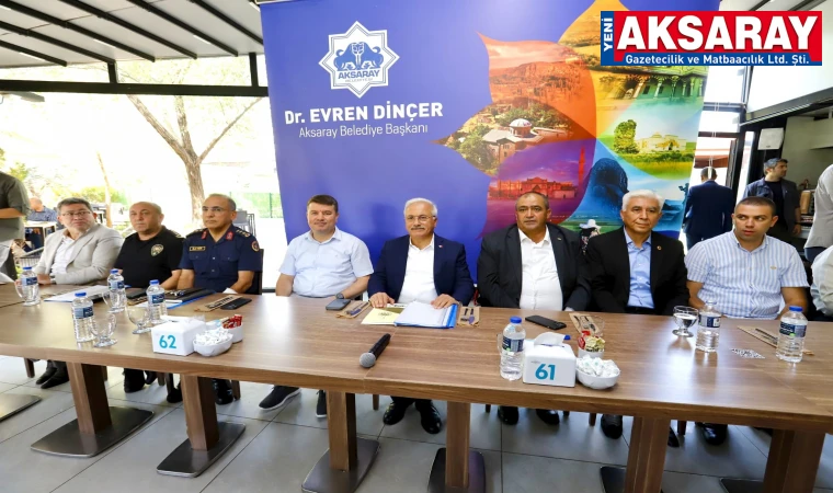Muhtarlarla şehri değerlendirdiler