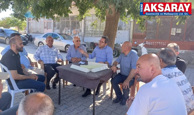 Okey masasında hizmetler anlatıldı
