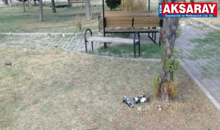 Parkları kirletenlere tepki var