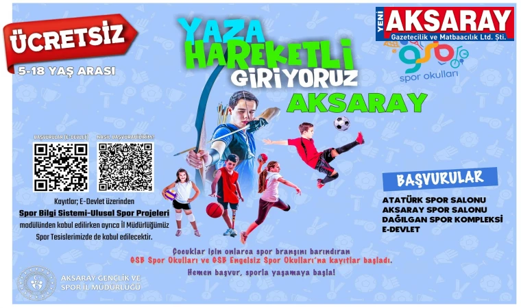 Spor Okulları kapılarını açıyor