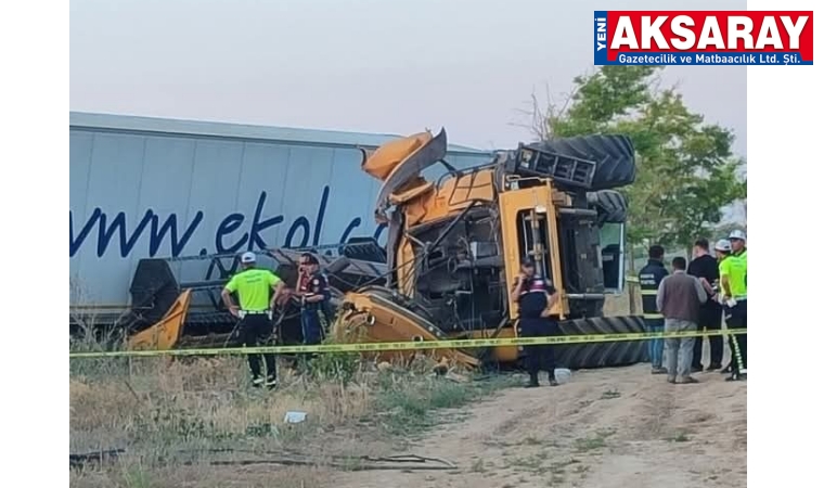 TIR, biçerdöver ile çarpıştı: 1 ÖLÜ