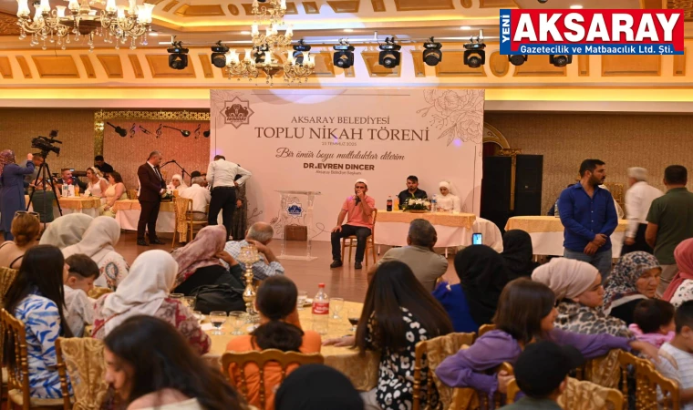 Toplu nikah töreni yapıldı