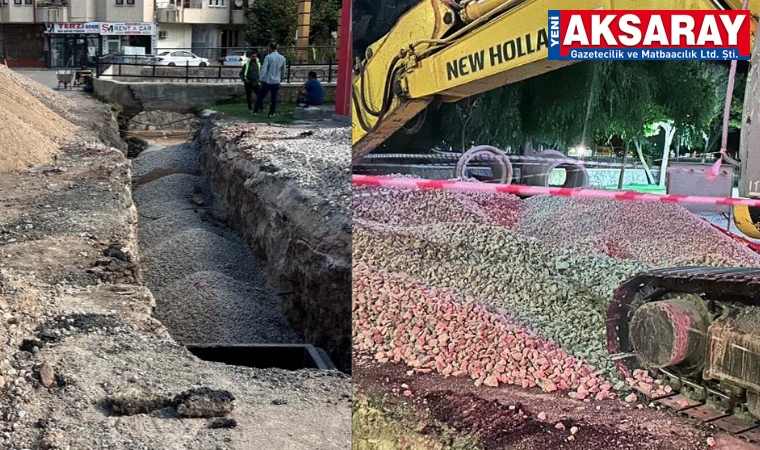 Yağmur suyu hattı çalışmaları başladıö