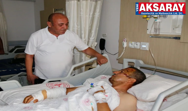 Yaralı polis ziyaret edildi  