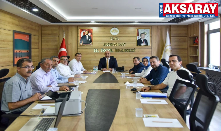 Yeni özel idare genel sekreteri ilk toplantısını yaptı