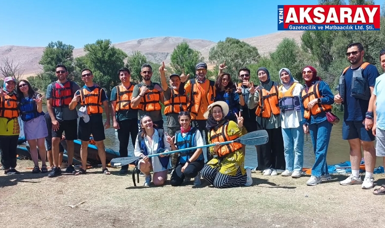Aksaray’ın yürüyüşçüleri kano keyfi sürdü