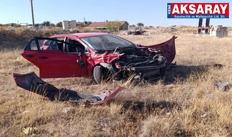 Araca çarpmamak için yoldan çıktı