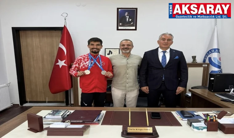 Dünya 2.si sporcudan Erbaş'a ziyaret