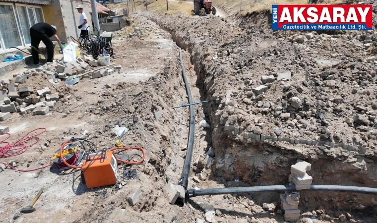 Gaziemir Köyü’nde içme suyu şebekesi yenileniyor