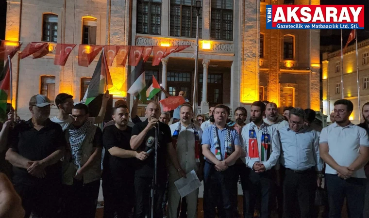 Gazze'ye destek yürüyüşü İşgal durdurulsun