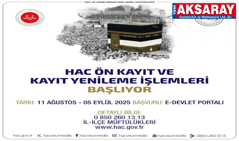 Hac kayıtları başladı