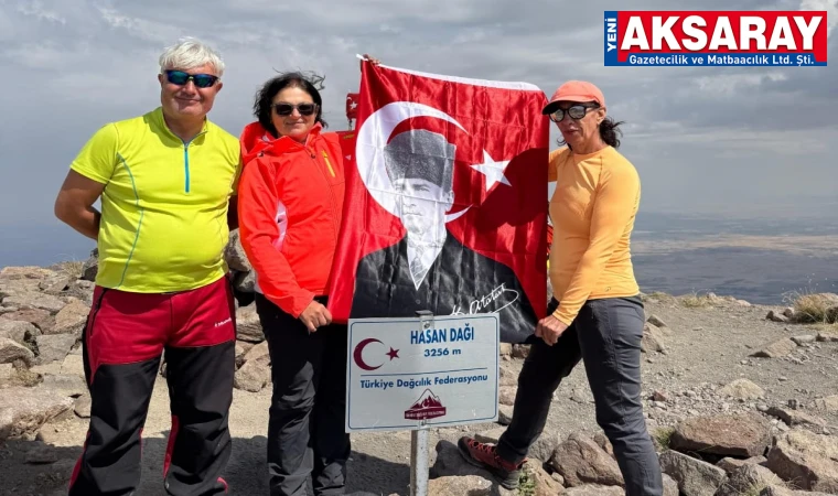 Hasandağı zirvesine anlamlı tırmanış