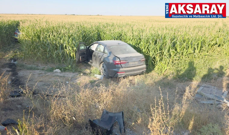 İki otomobil mısır tarlasına uçtu, 7 YARALI