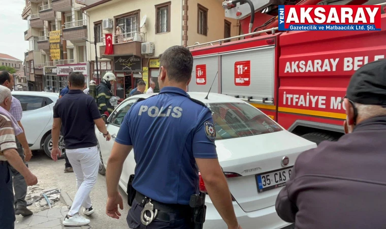 iş hanında çıkan yangın söndürüldü
