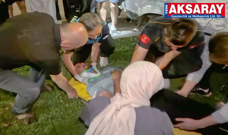 Kontrolden çıkan otomobil refüje çıktı: 1 YARALI