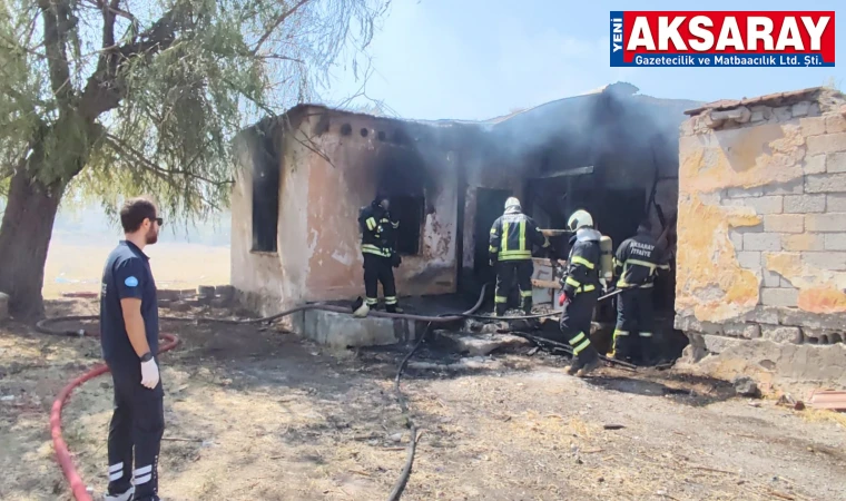 Metruk evde yangın