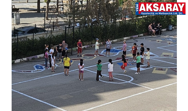 Okul Bahçeleri Spor Alanı Projesi ilk haftasını tamamladı