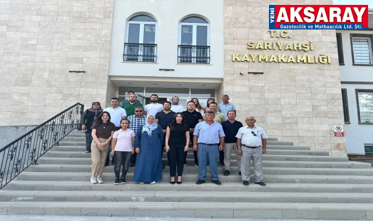 Sarıyahşi kaymakamı veda etti