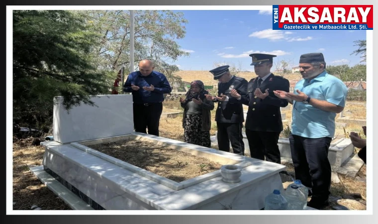 Şehidimiz kabri başında anıldı