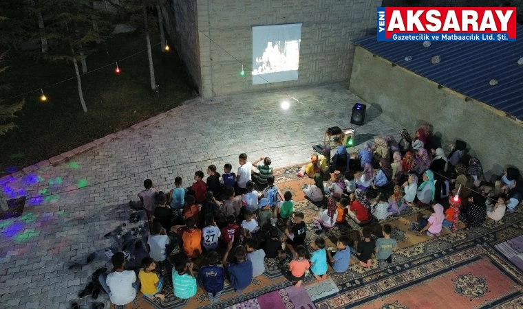 Yaz Kuran Kursu öğrencilerine açık hava sineması
