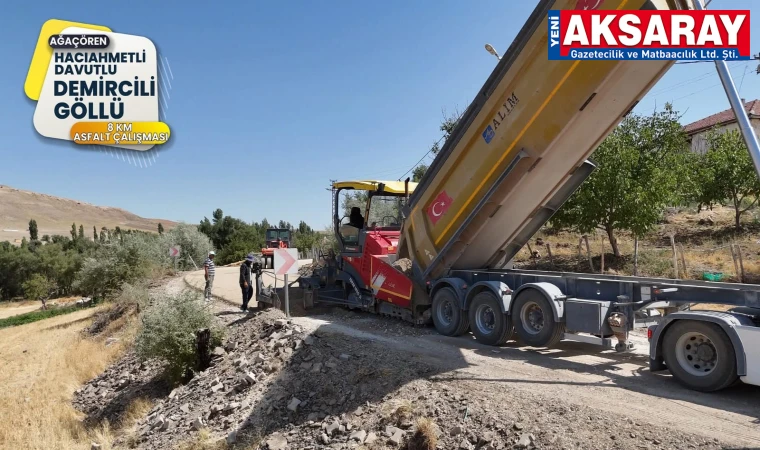 Ağaçören’de 8 Kilometrelik köy yolu hizmete açıldı
