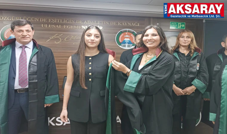 Genç avukatlar ruhsatlarını aldı