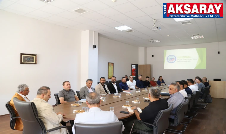 Kalite Komisyonu toplantısı Spor Bilimleri Fakültesi’nde yapıldı